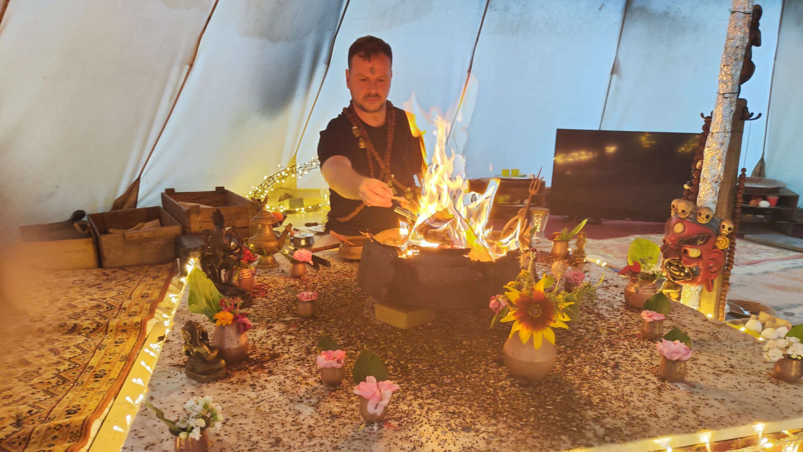 shamanic healing with fire ritual